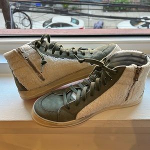 P448 Sherpa Hi Top Sneakers